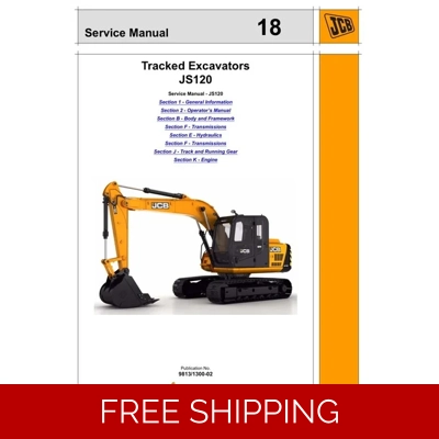 JCB JS120 EXCAVATOR SERVICE REPAIR MANUAL JCB JS120 EXCAVATOR SERVICE REPAIR MANUAL